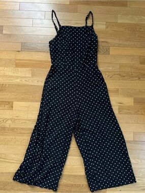 Black and White Polka Dot Women's Jumpsuit